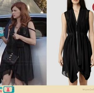 All Saints Zip Up Dress As seem Aya Cash
